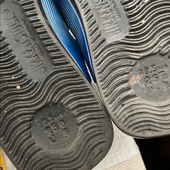 Birkis Birkenstock Blue Striped Sandals with Buckles - Picture 5 of 5